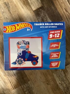 Hot Wheels Blue Trainer Roller Skates with Light-Up Wheels (Sizes 9-12)
